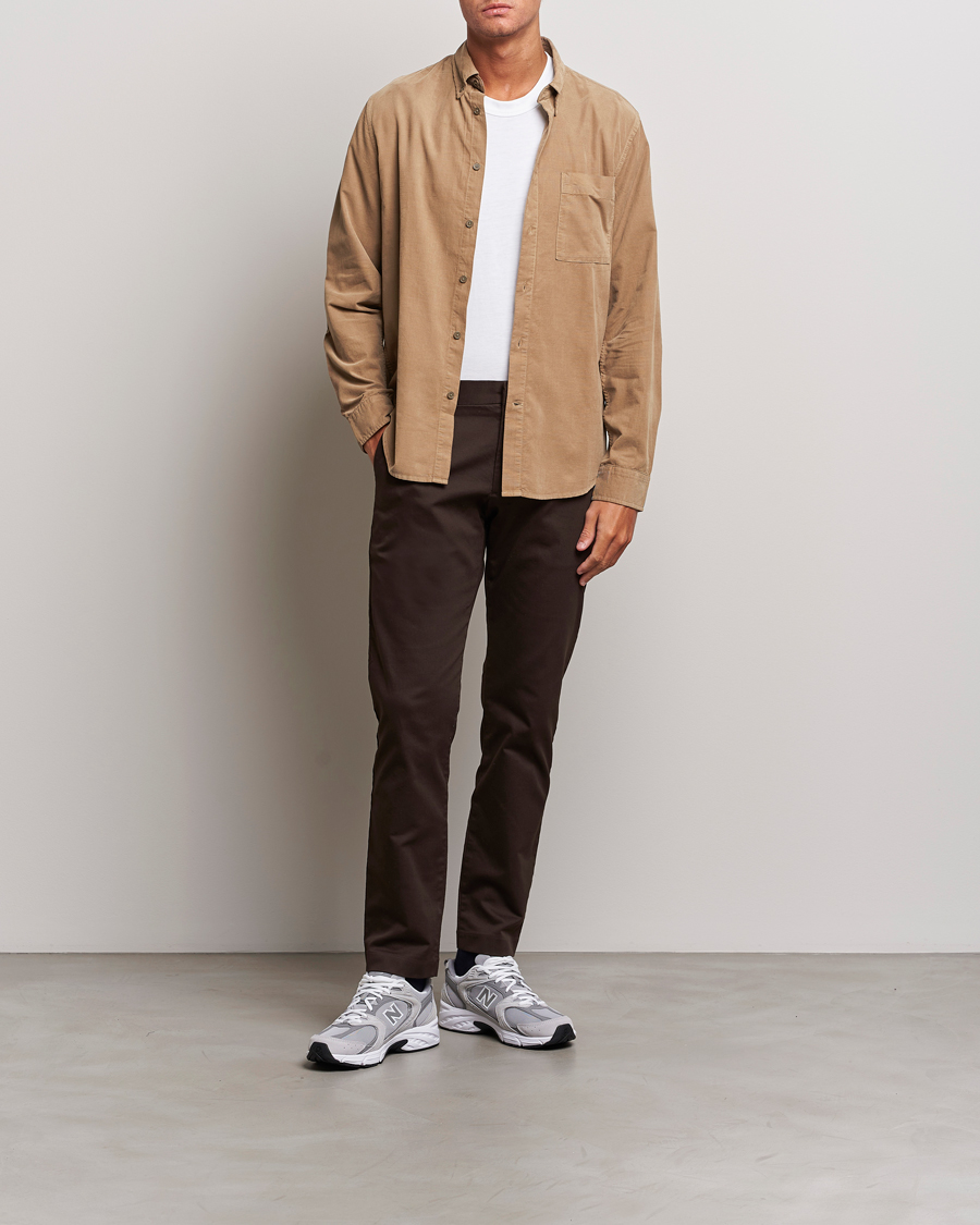 Homme | Chemises | NN07 | Arne Baby Cord Shirt Shitake
