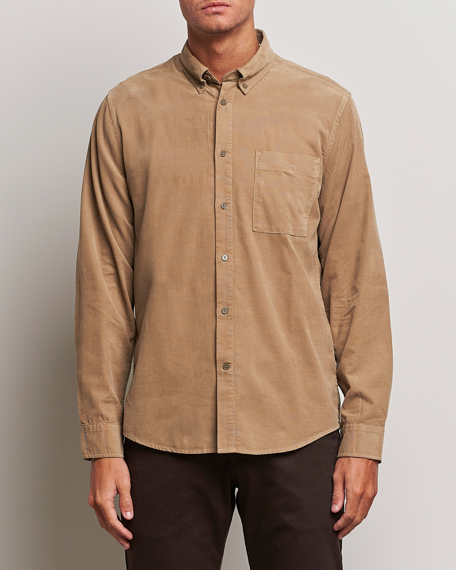 Homme | Chemises | NN07 | Arne Baby Cord Shirt Shitake