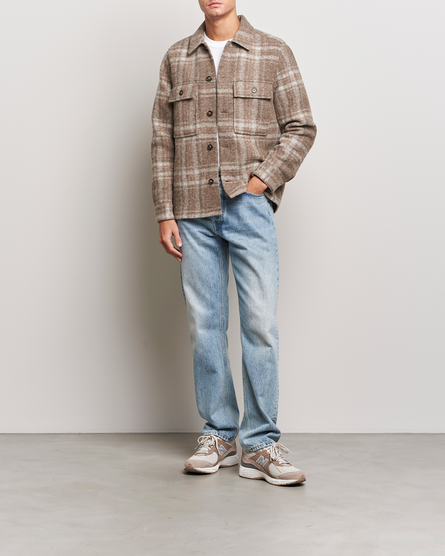 Homme | Manteaux Et Vestes | NN07 | Wilas Checked Shirt Jacket Brown