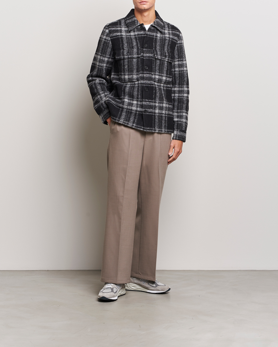 Homme | Manteaux Et Vestes | NN07 | Wilas Checked Shirt Jacket Black