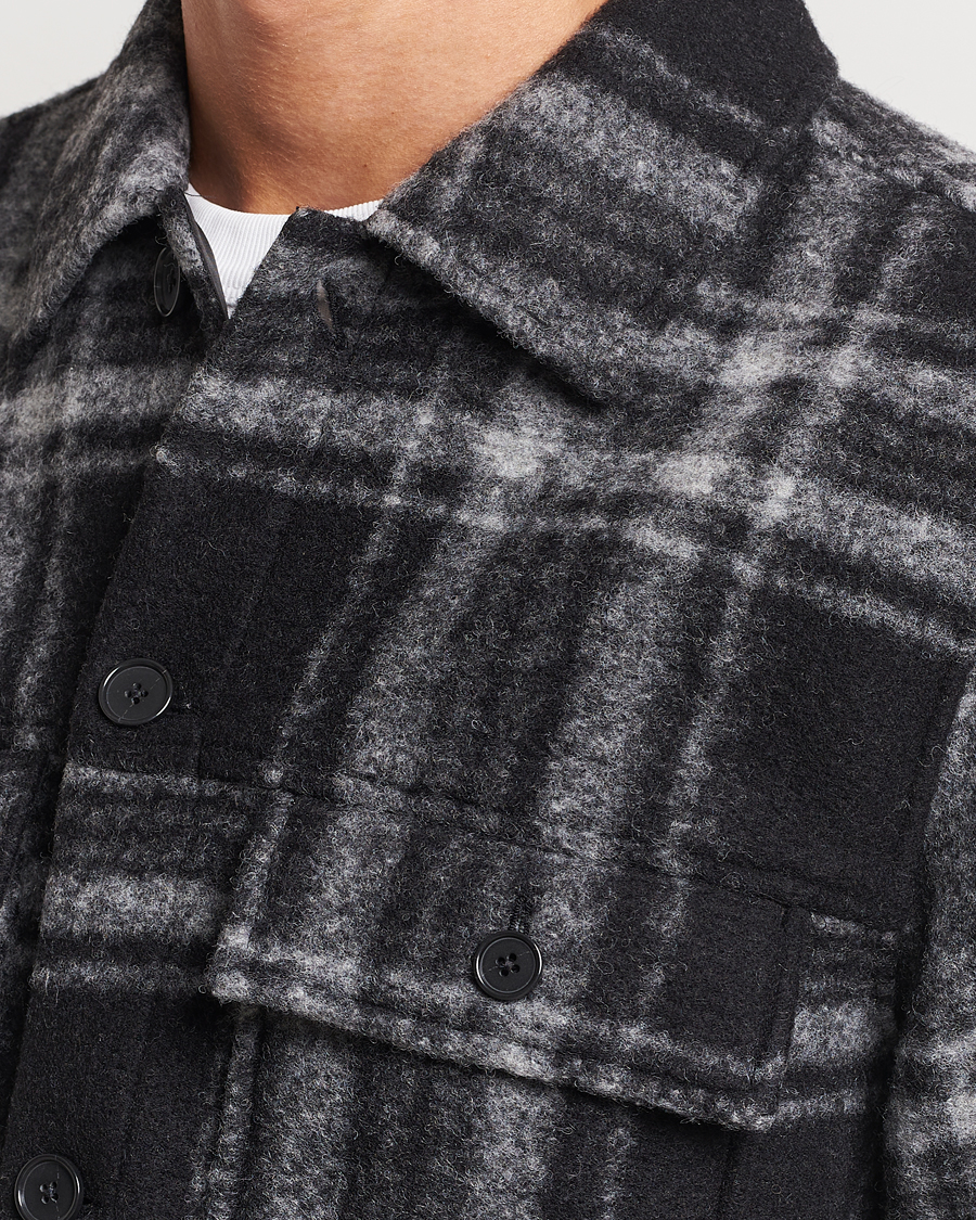 Homme | Manteaux Et Vestes | NN07 | Wilas Checked Shirt Jacket Black
