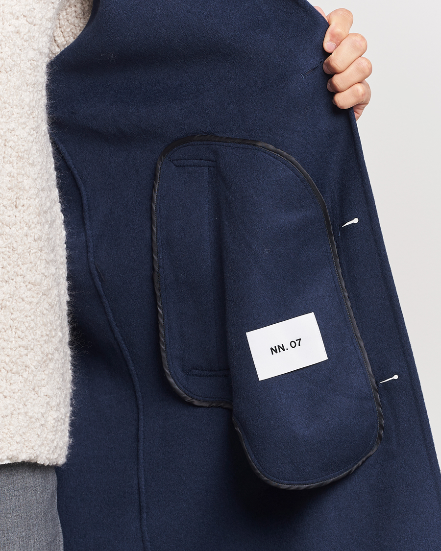 Homme | Manteaux Et Vestes | NN07 | Franco Wool Coat Navy Blue