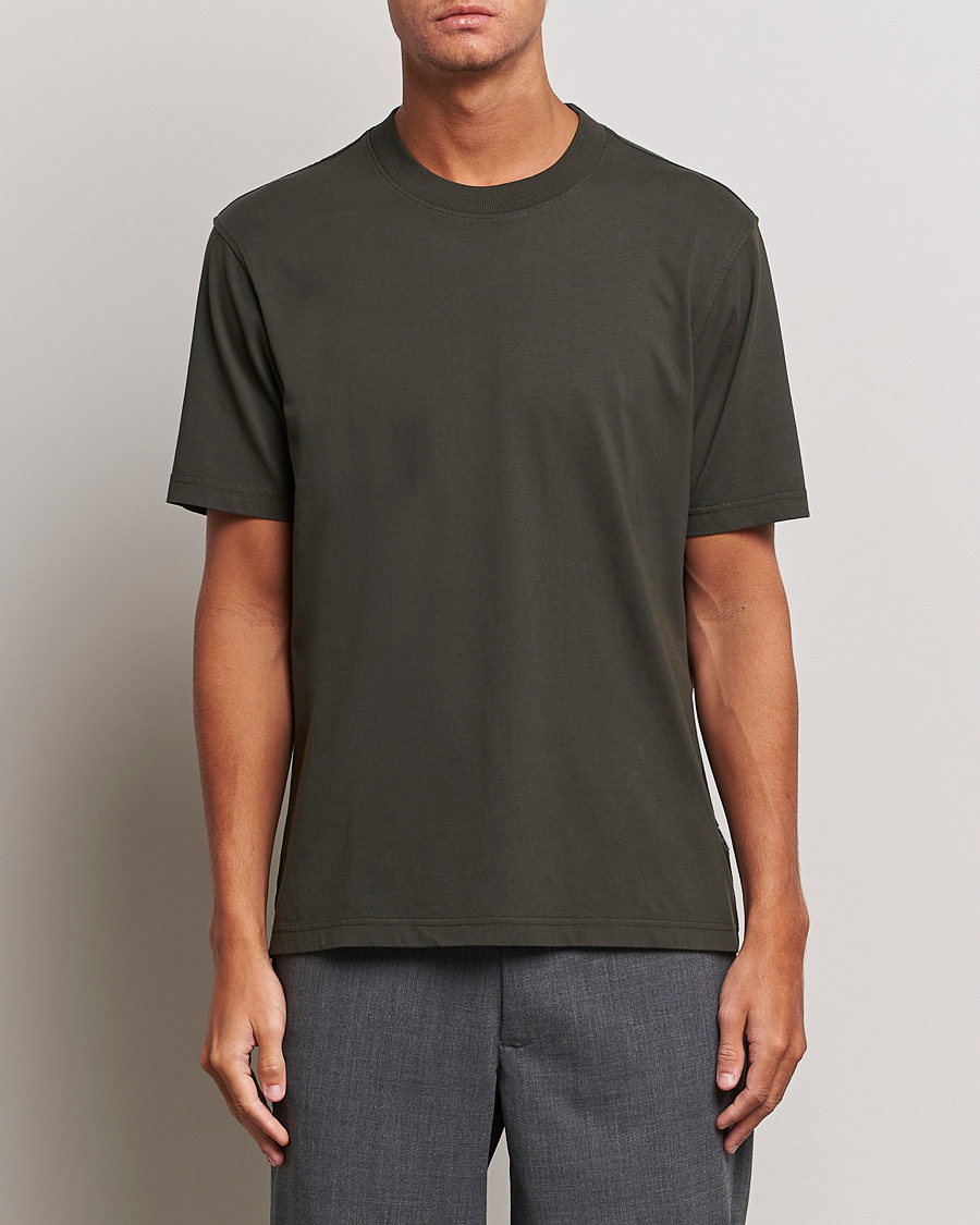 Homme | T-shirts | NN07 | Adam Crew Neck T-Shirt Dark Army