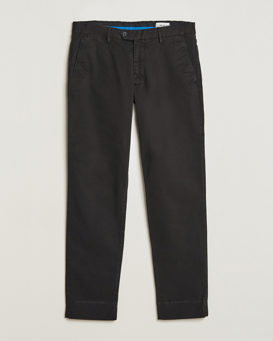 Homme | Pantalons | NN07 | Wilhelm Regular Fit Stretch Chinos Black