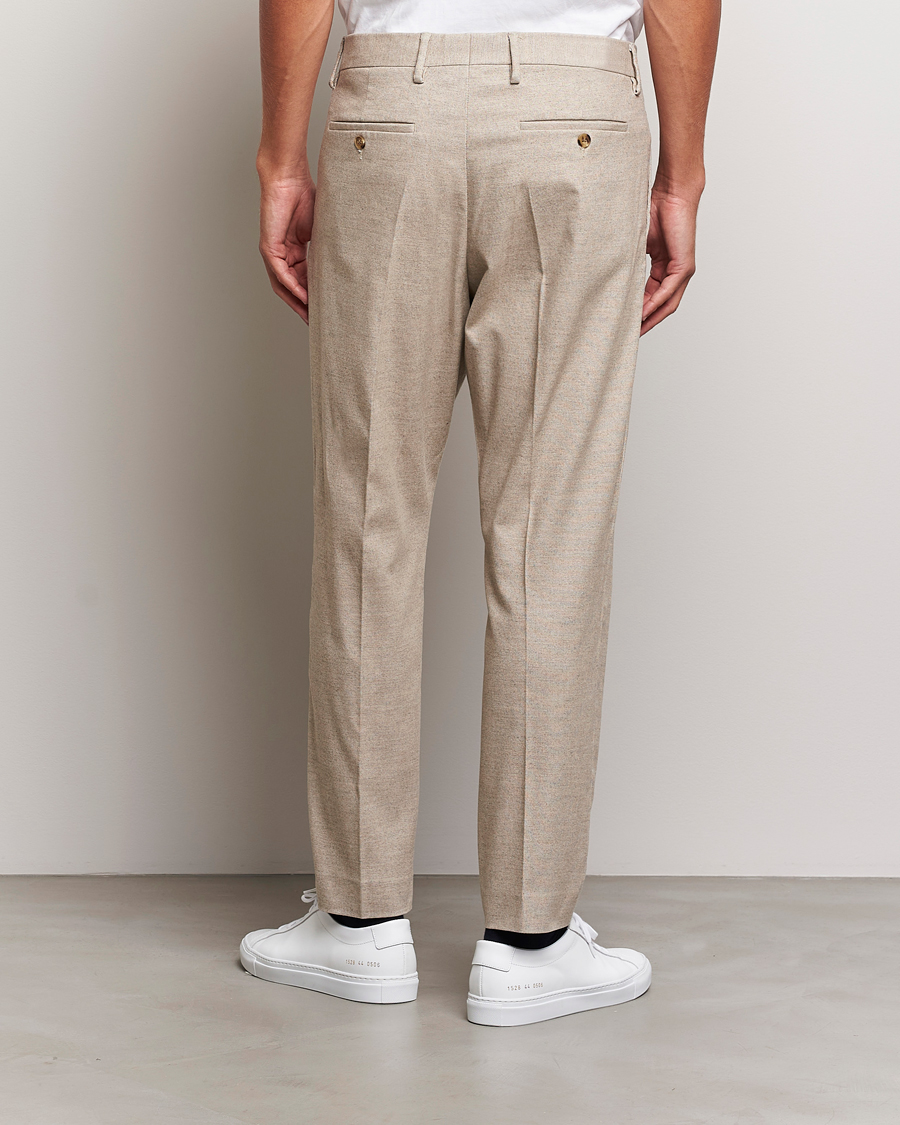 Homme | Pantalons | NN07 | Bill Pleated Structured Trousers Cement Melange