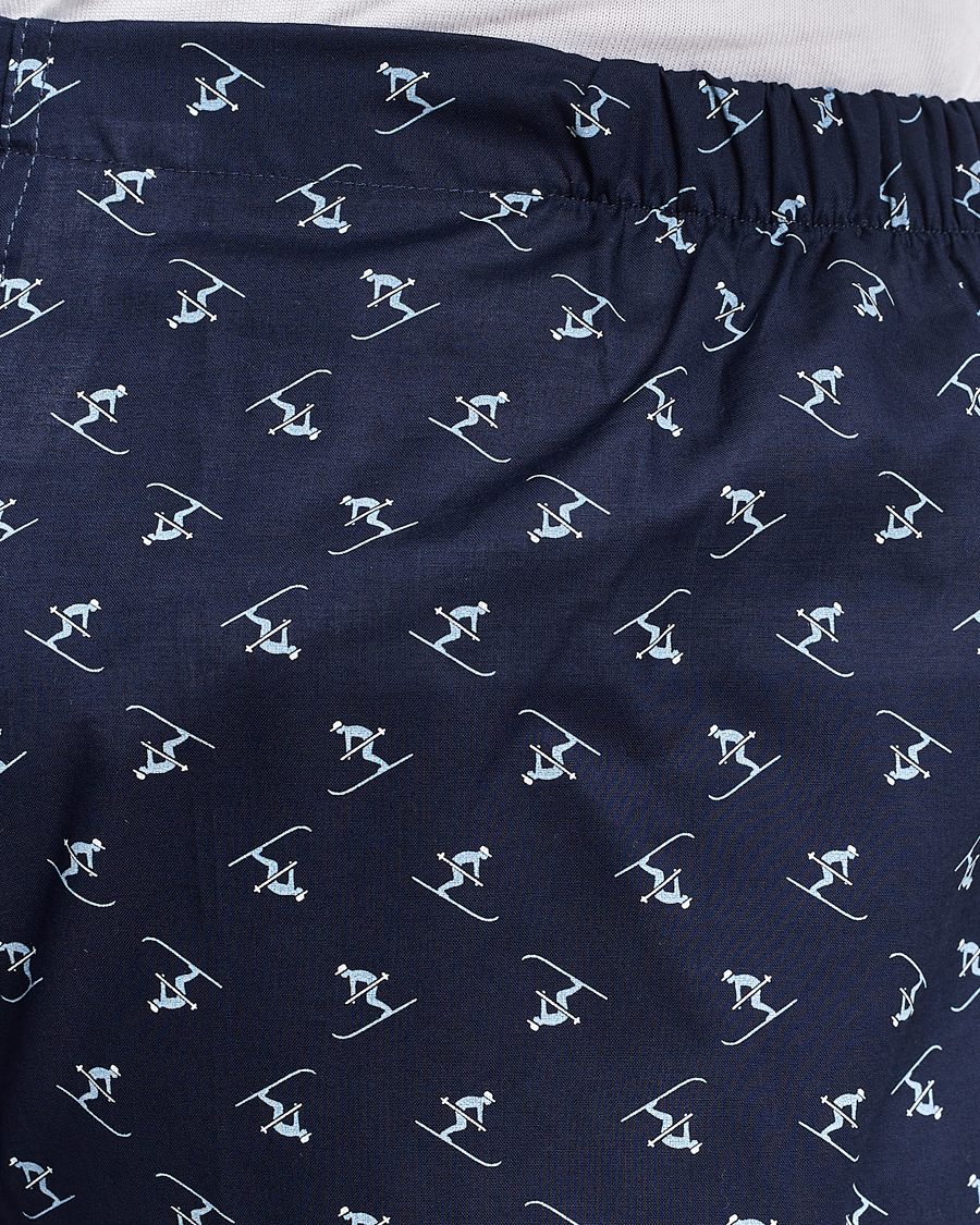 Heren | Pyjama's en gewaden | Derek Rose | Cotton Ski Pyjama Set Navy
