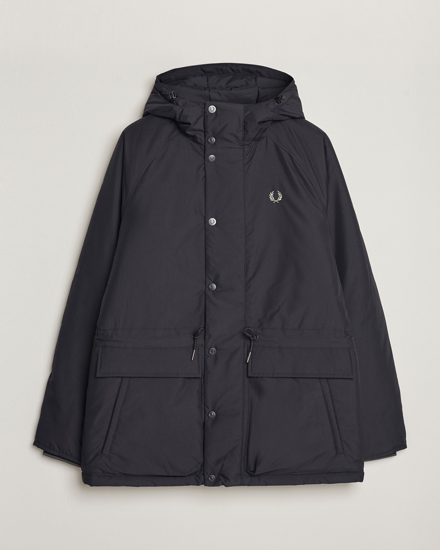 Homme | Manteaux Et Vestes | Fred Perry | Padded Zip Through Parka Black