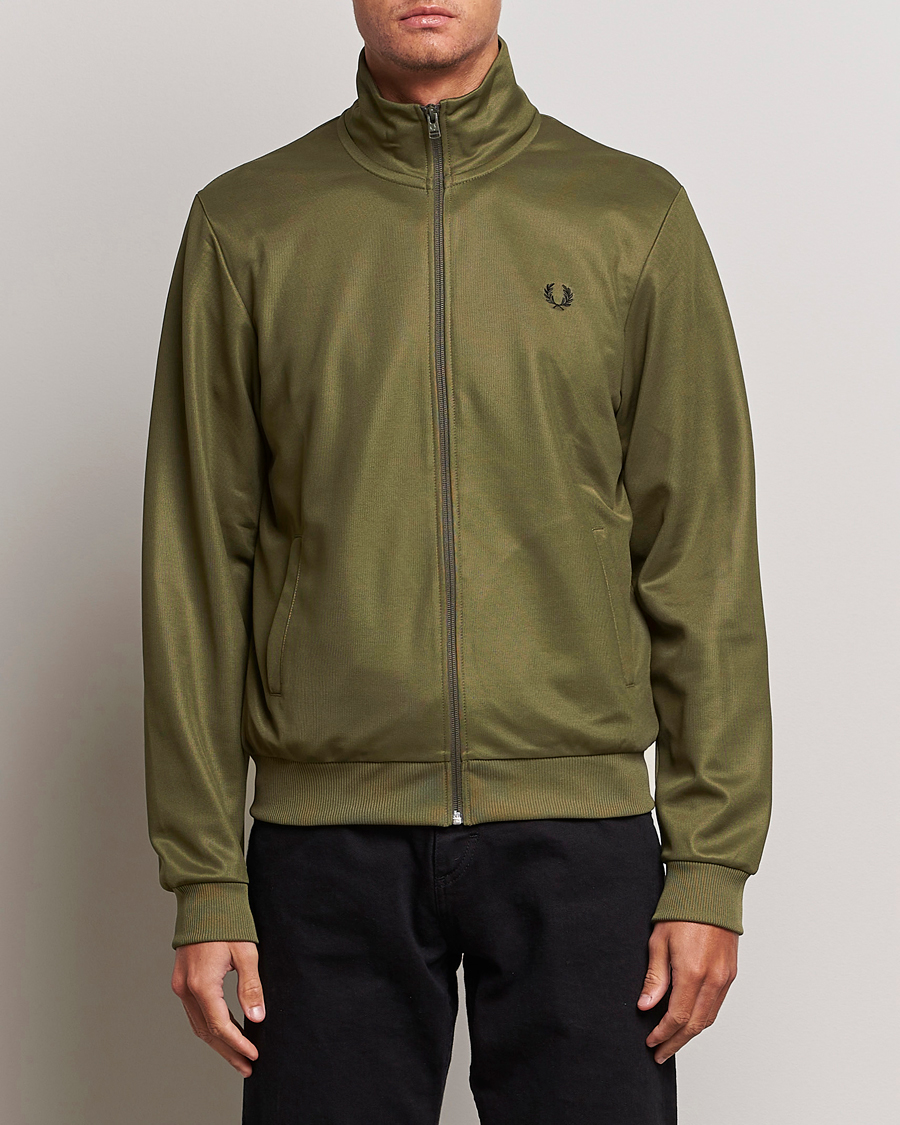 Homme | Pulls Et Tricots | Fred Perry | Track Jacket Uniform Green