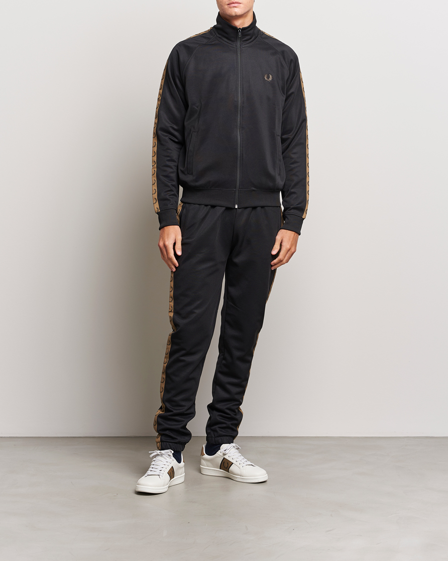 Homme | Pulls Et Tricots | Fred Perry | Taped Track Jacket Black