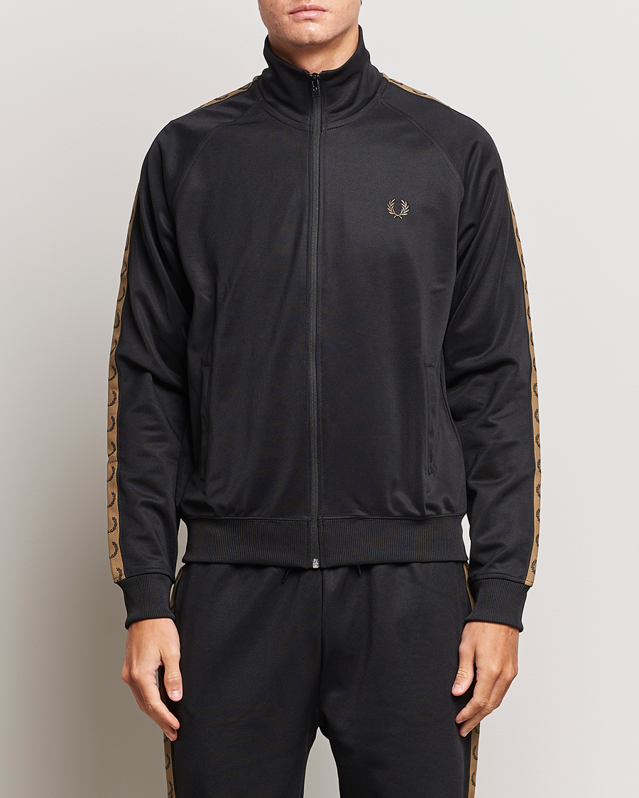 Homme | Pulls Et Tricots | Fred Perry | Taped Track Jacket Black
