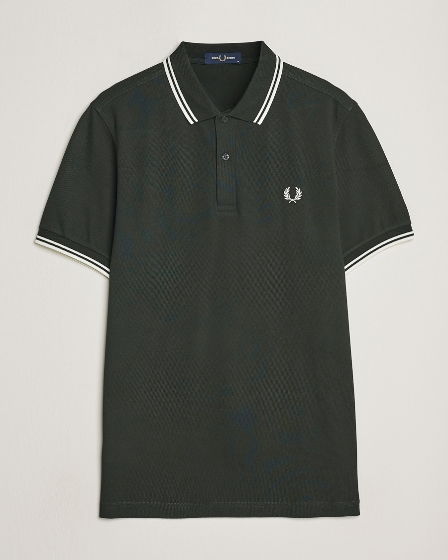 Heren | Polo's | Fred Perry | Twin Tipped Polo Shirt Night Green