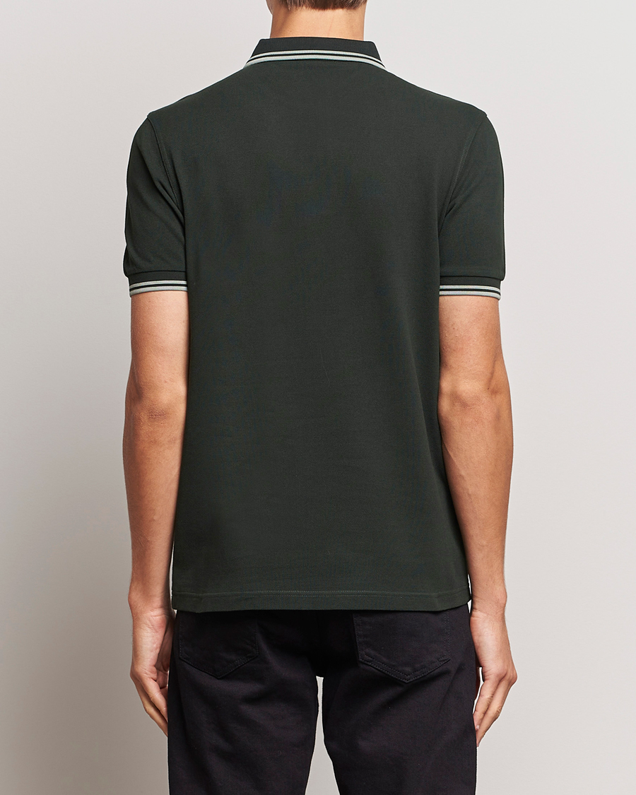 Homme | Polos | Fred Perry | Twin Tipped Polo Shirt Night Green