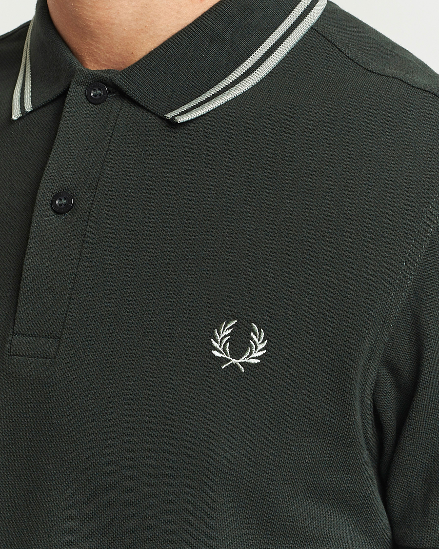 Homme | Polos | Fred Perry | Twin Tipped Polo Shirt Night Green