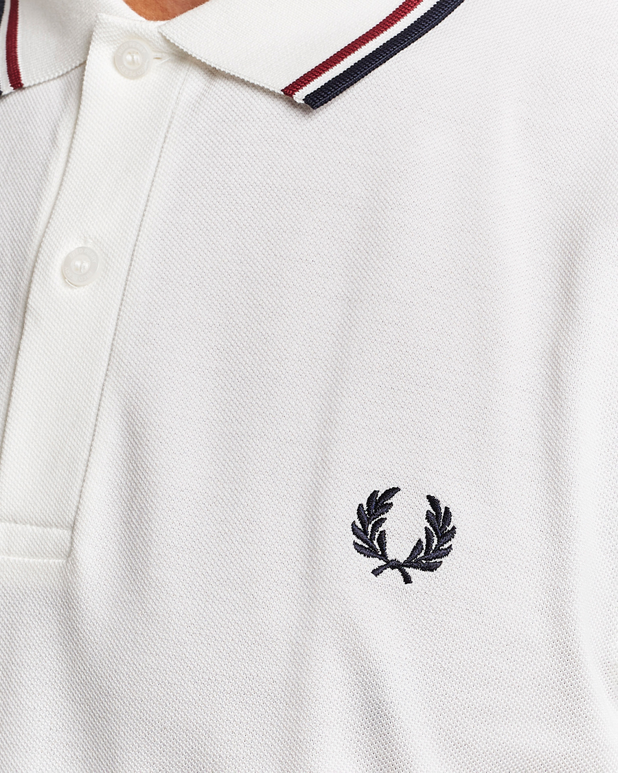 Heren | Polo's | Fred Perry | Twin Tipped Polo Shirt Snow White