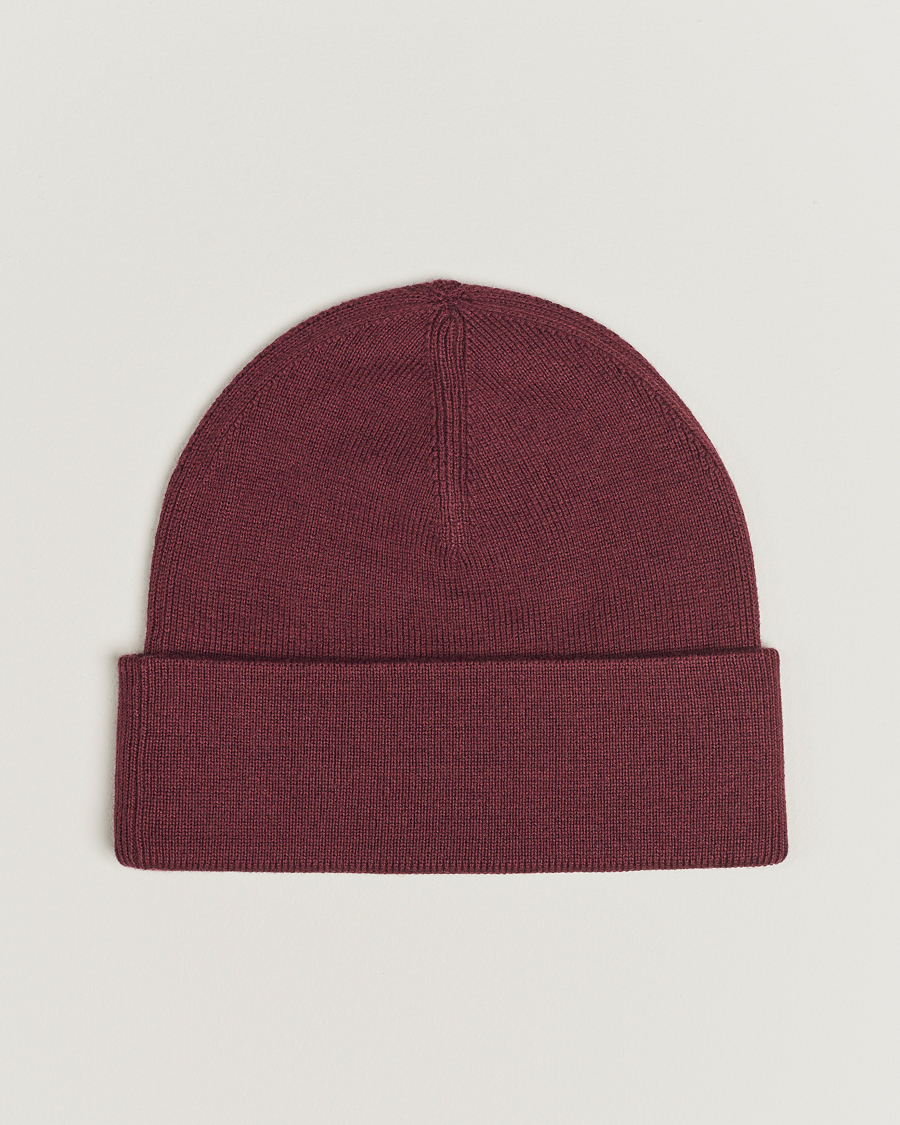 Homme | Fred Perry Merino Wool Beanie Oxblood | Fred Perry | Merino Wool Beanie Oxblood