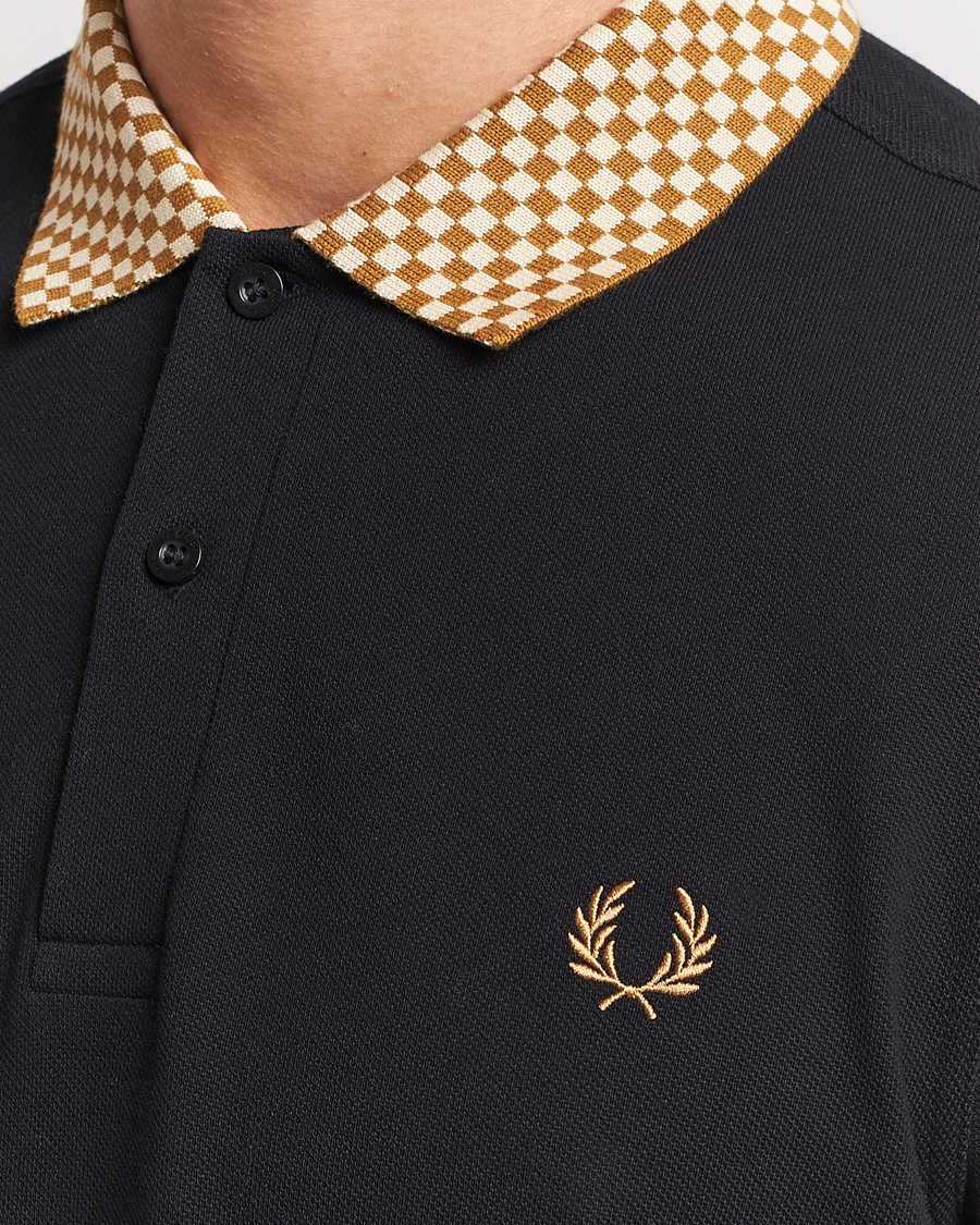 Homme | Polos | Fred Perry | Checkboard Collar Polo Black
