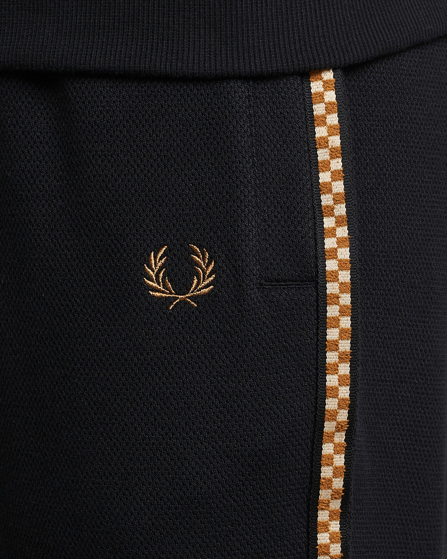 Homme | Pantalons | Fred Perry | Checkboard Taped Taped Trackpant Black