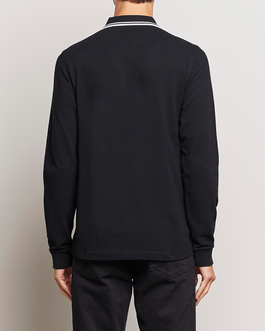 Heren | Polo's | Fred Perry | Long Sleeve Twin Tipped Shirt Black