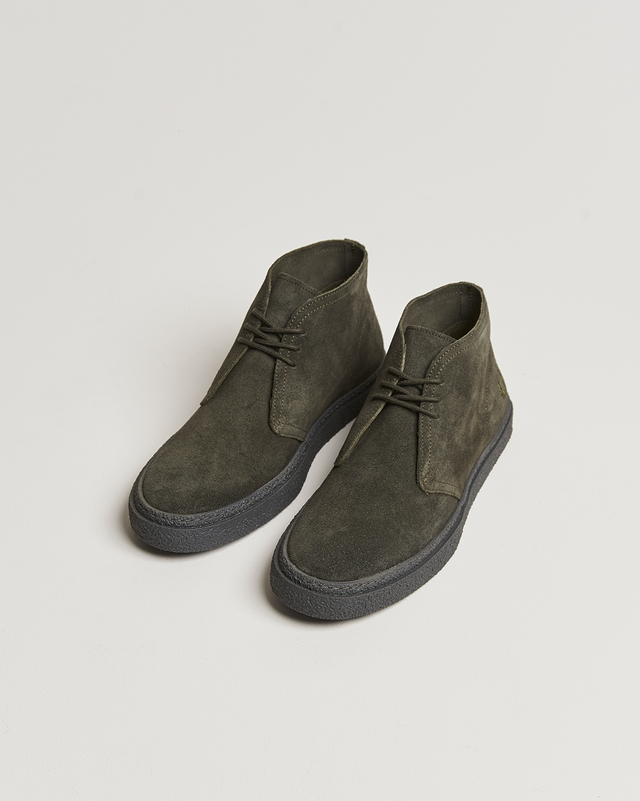 Homme | Fred Perry Hawley Suede Chukka Boot Field Green | Fred Perry | Hawley Suede Chukka Boot Field Green