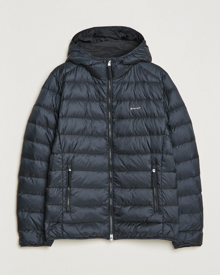 Homme | Manteaux Et Vestes | GANT | Light Down Hooded Jacket Black