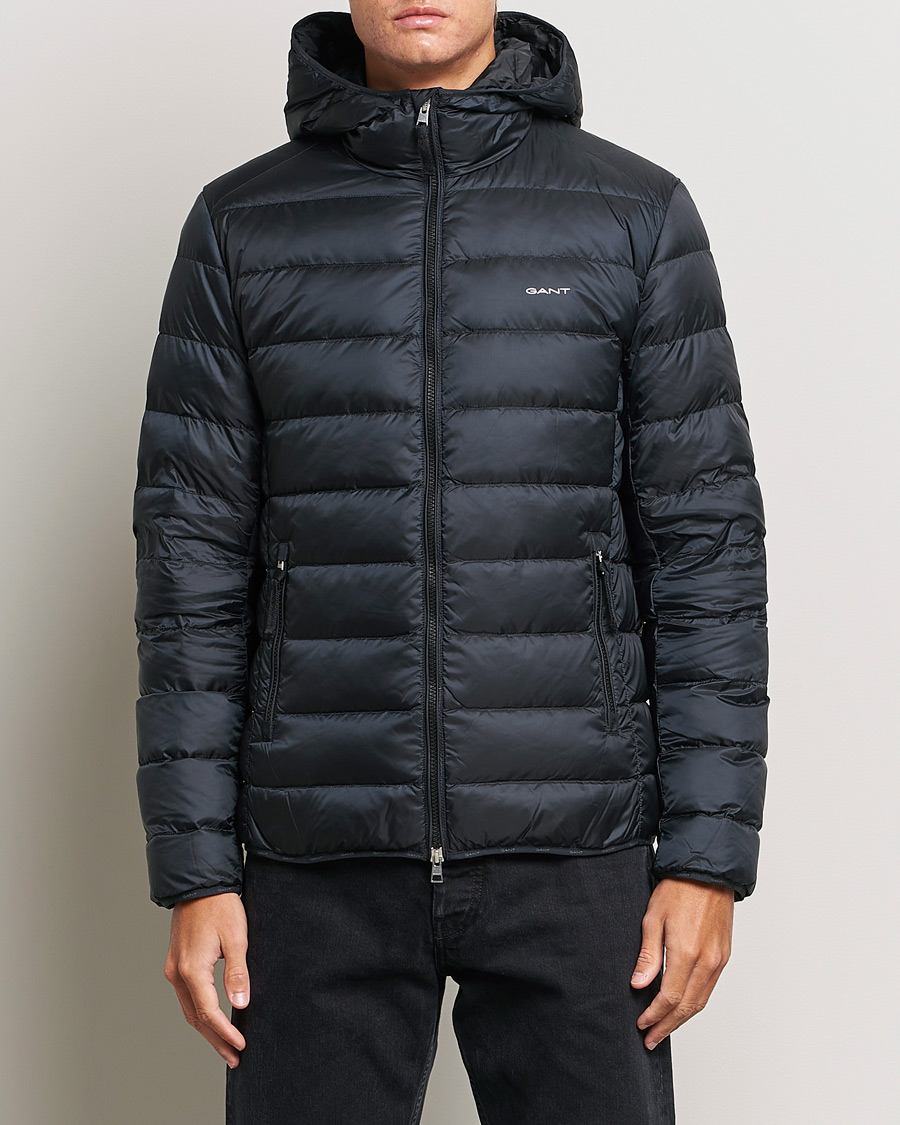 Homme | Manteaux Et Vestes | GANT | Light Down Hooded Jacket Black