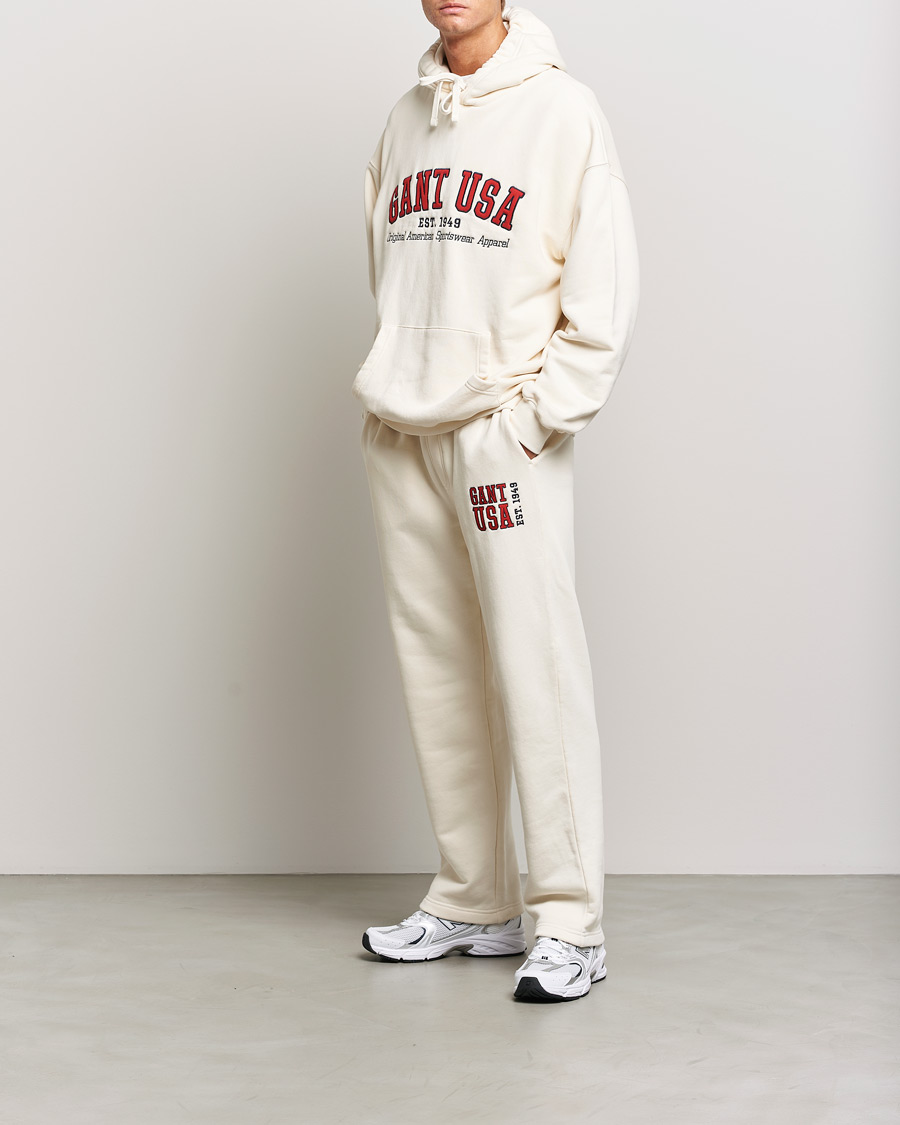 Heren | Broeken | GANT | USA Sweatpants Cream