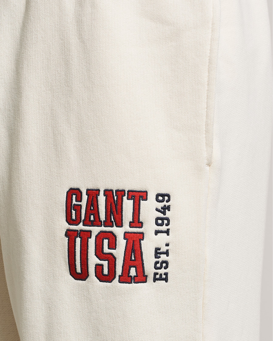 Heren | Broeken | GANT | USA Sweatpants Cream