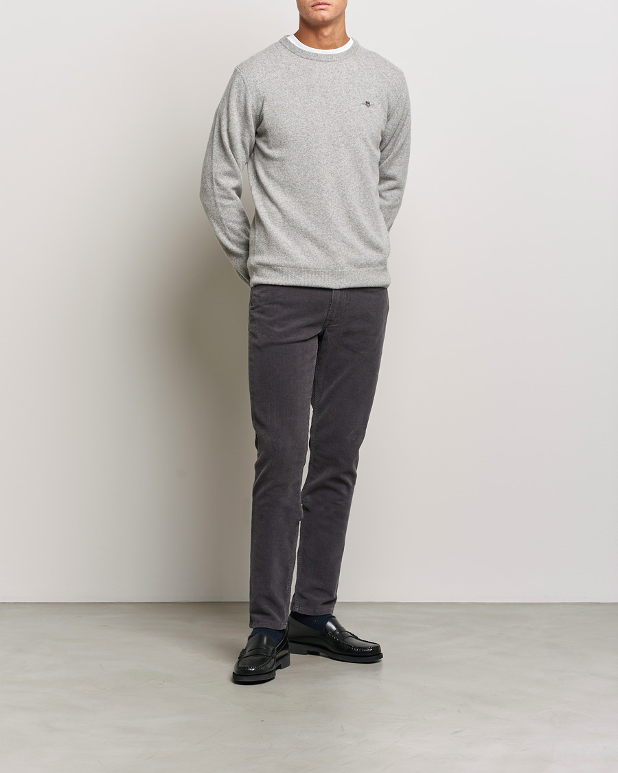 Heren | Broeken | GANT | Cord 5-Pocket Jeans Antracite