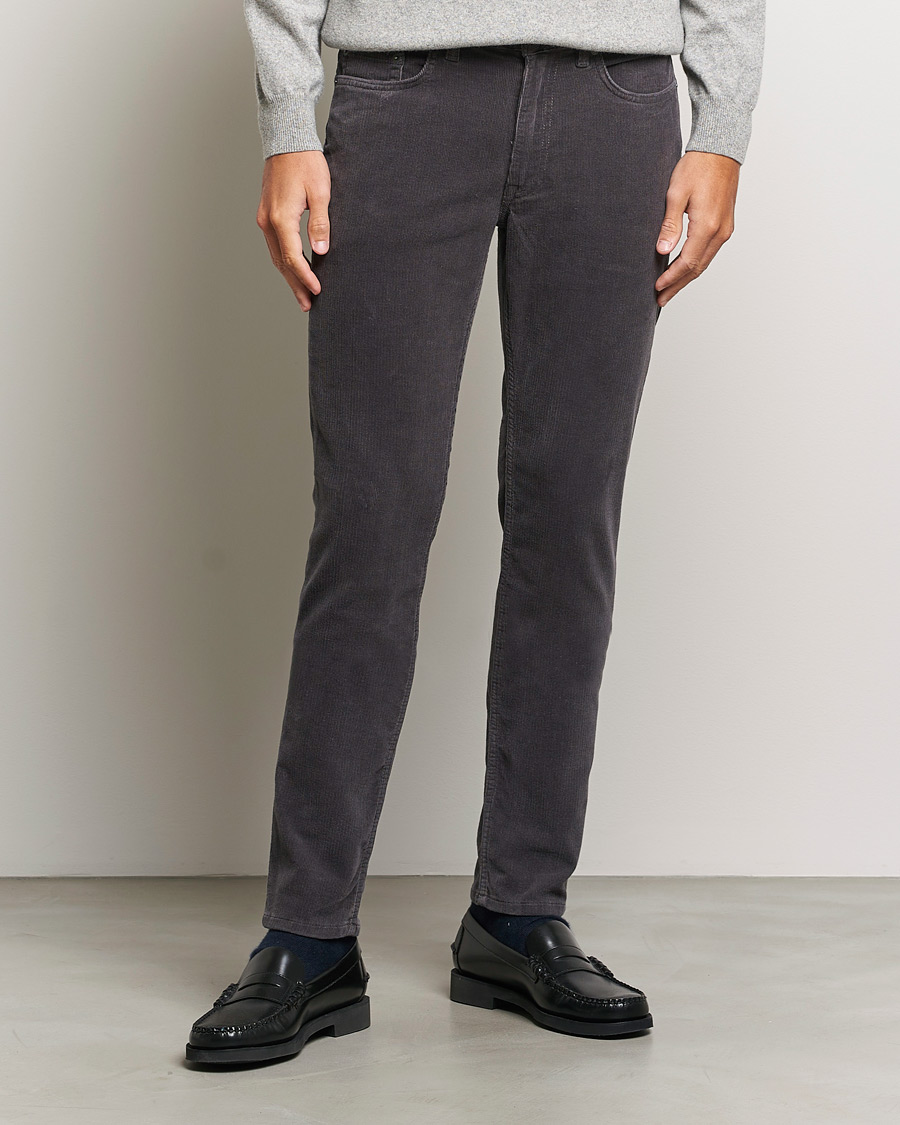 Heren | Broeken | GANT | Cord 5-Pocket Jeans Antracite