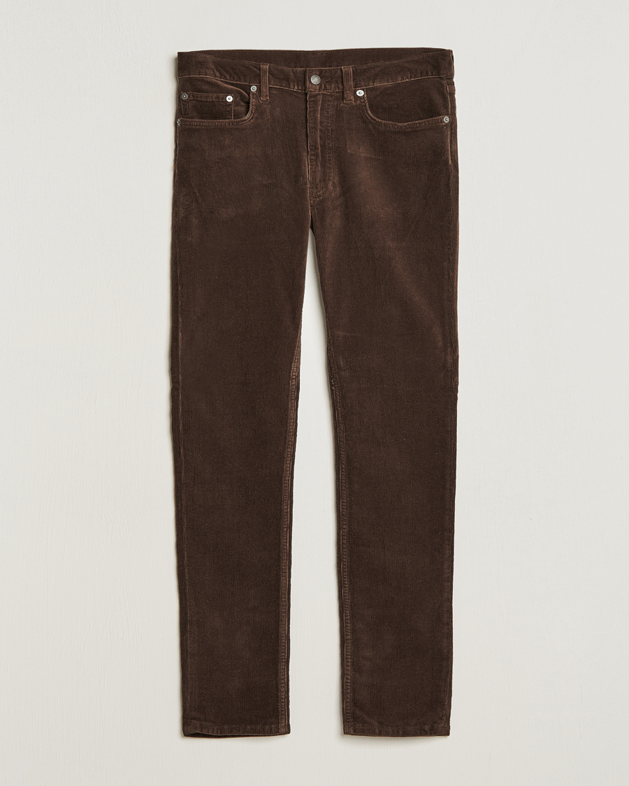 Heren | Broeken | Gant | Cord 5-Pocket Jeans Rich Brown