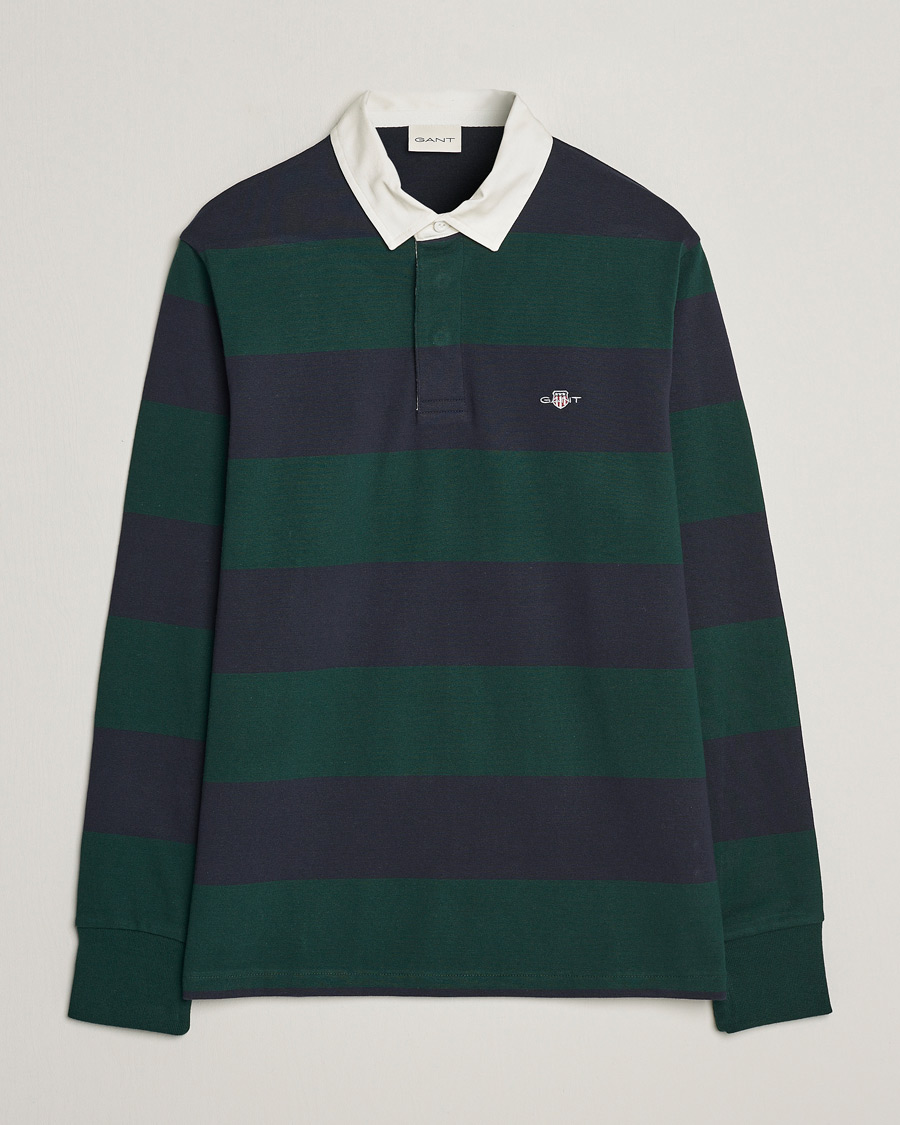 Heren | Truien | GANT | Original Barstripe Heavy Rugger Tartan Green