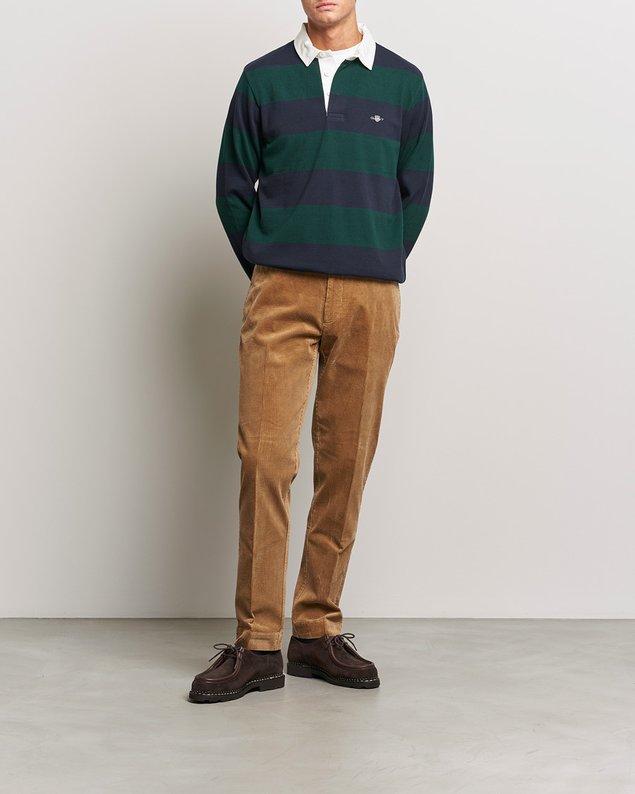 Heren | Truien | GANT | Original Barstripe Heavy Rugger Tartan Green