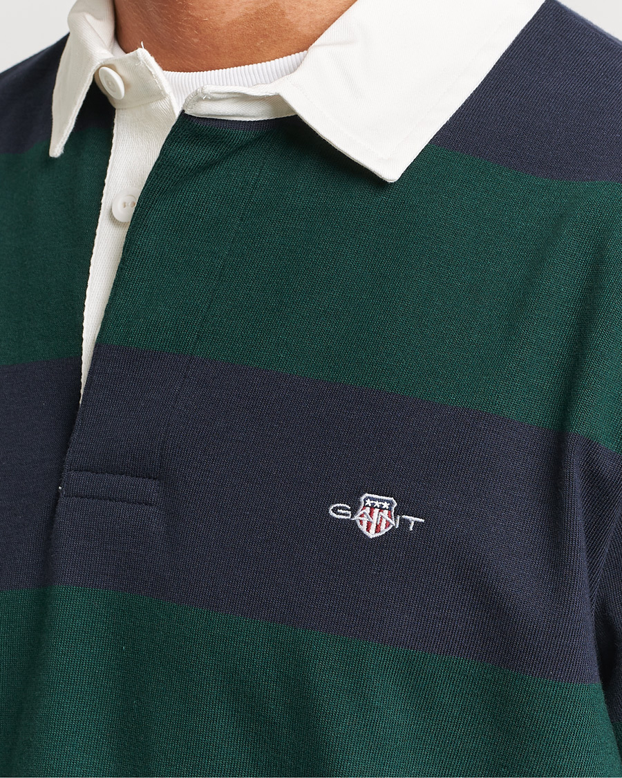 Heren | Truien | GANT | Original Barstripe Heavy Rugger Tartan Green