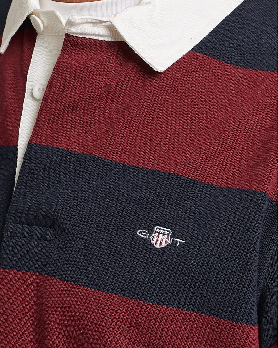 Heren | Truien | GANT | Original Barstripe Heavy Rugger Plumped Red
