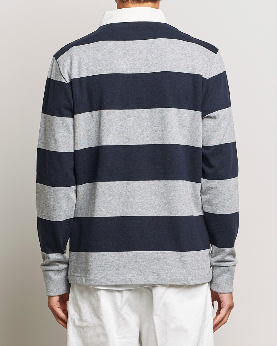Homme | Pulls Et Tricots | GANT | Barstriped Rugger Grey/Navy
