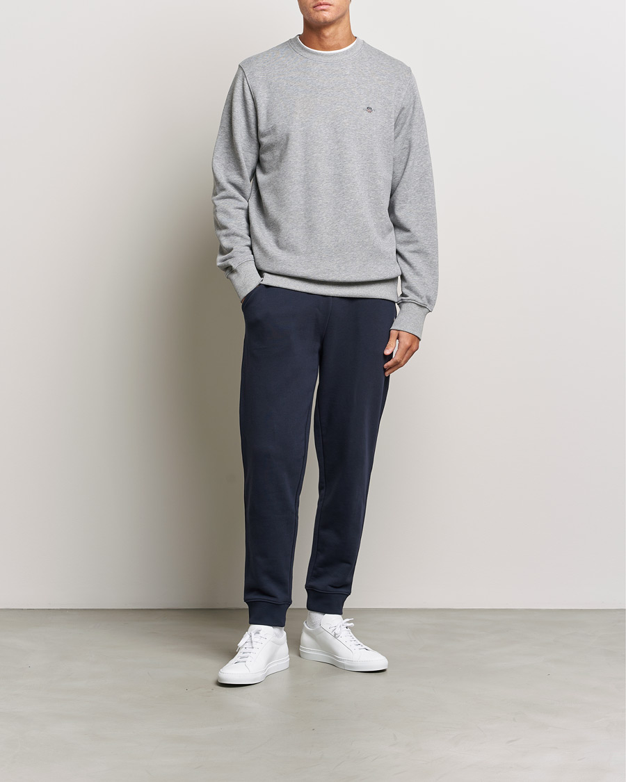 Heren | Truien | Gant | Original Crew Neck Sweatshirt Grey Melange