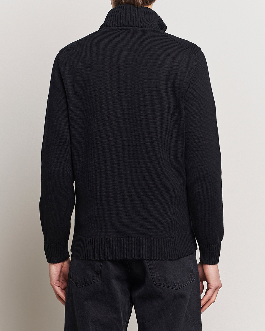 Heren | Truien | Gant | Cotton Half Zip Black