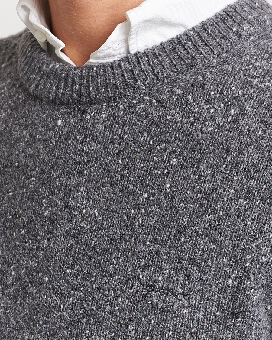 Homme | Pulls Et Tricots | GANT | Neps Donegal Crew Neck Sweater Antracite