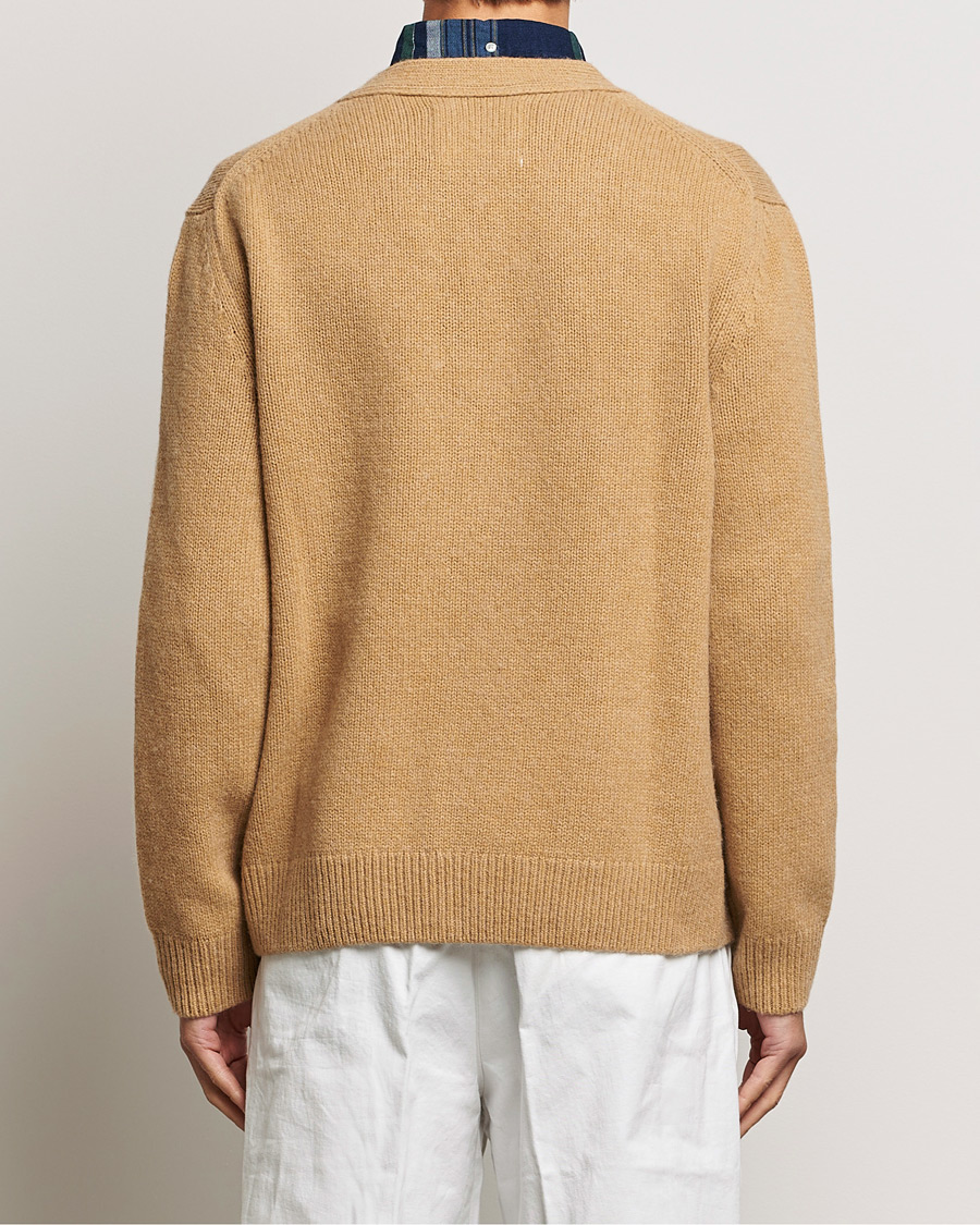 Heren | Truien | GANT | Soft Wool Cardigan Khaki Melange