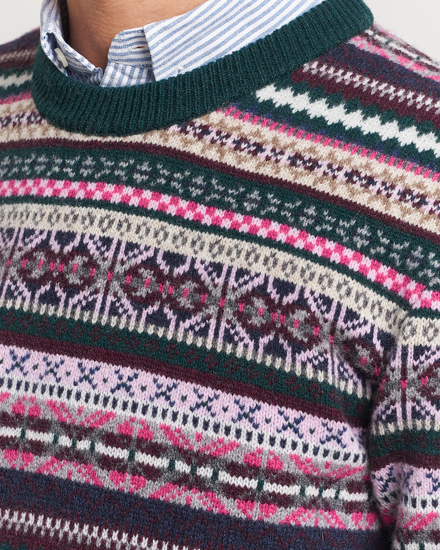 Homme | Pulls Et Tricots | GANT | Wool Fairisle Sweater Tartan Green