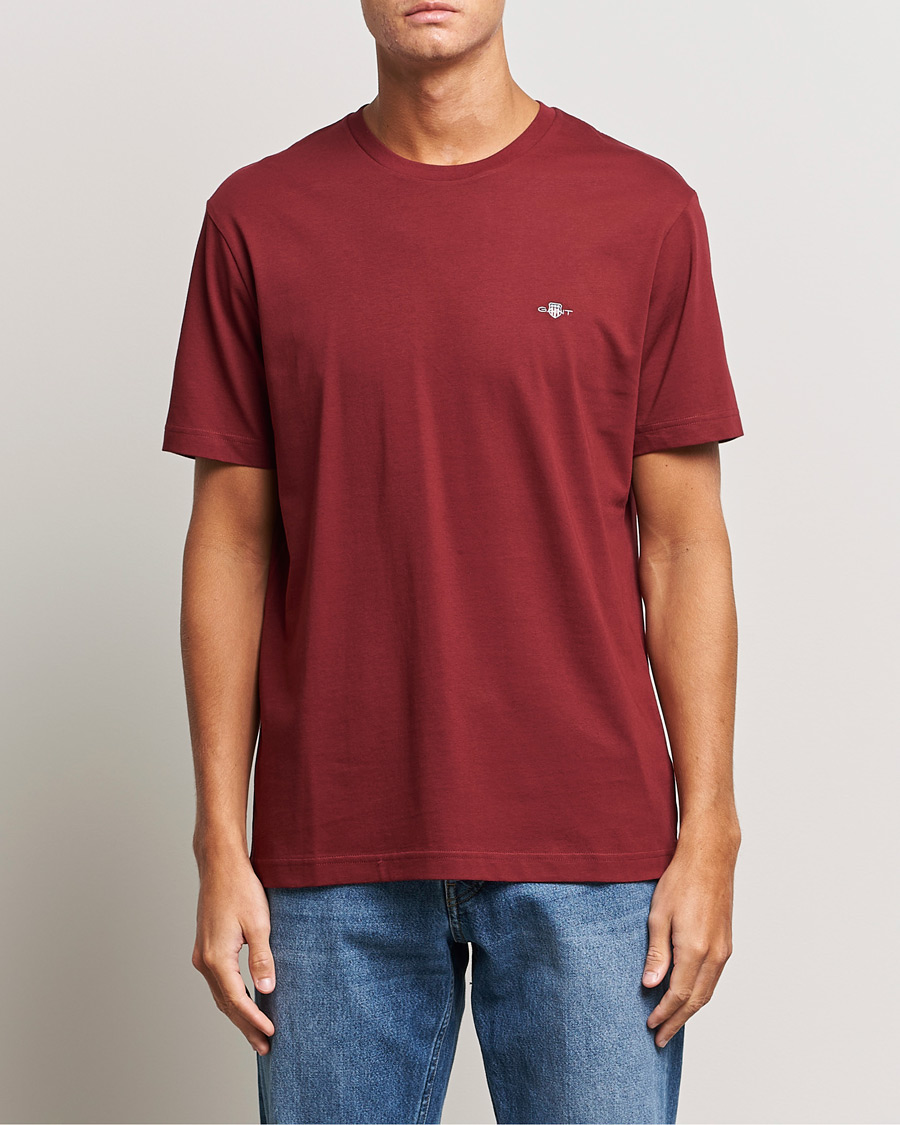 Heren | T-shirts | GANT | The Original T-shirt Plumped Red