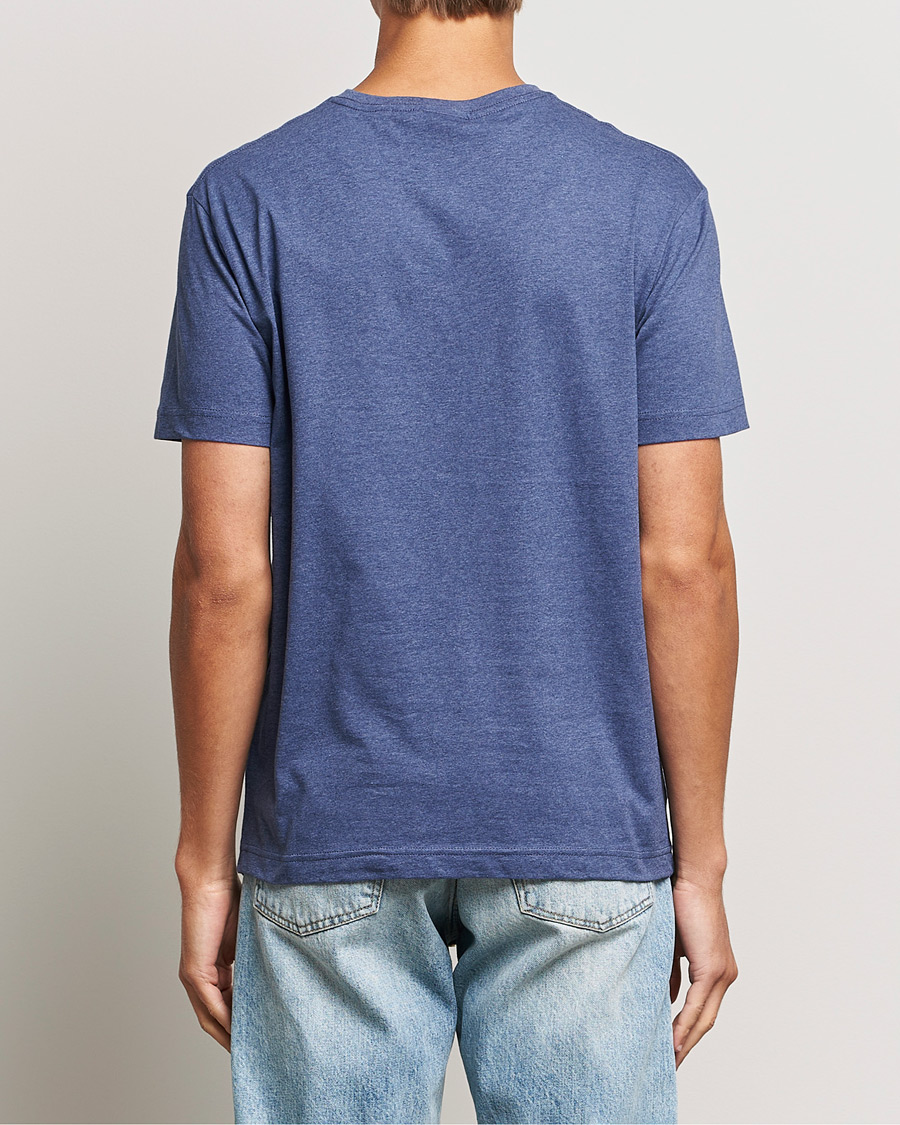 Heren | T-shirts | GANT | The Original T-Shirt Dark Jeansblue Melange