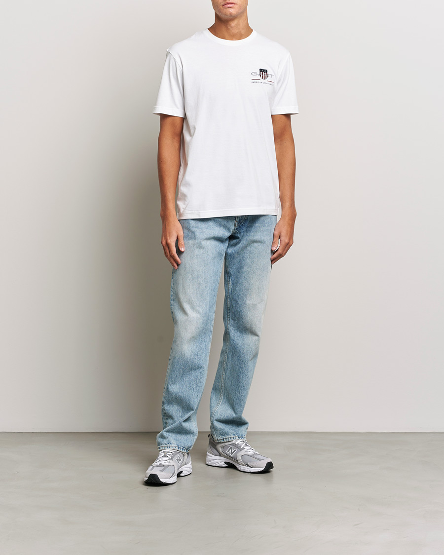 Heren | T-shirts | GANT | Archive Shield Small Logo T-Shirt White