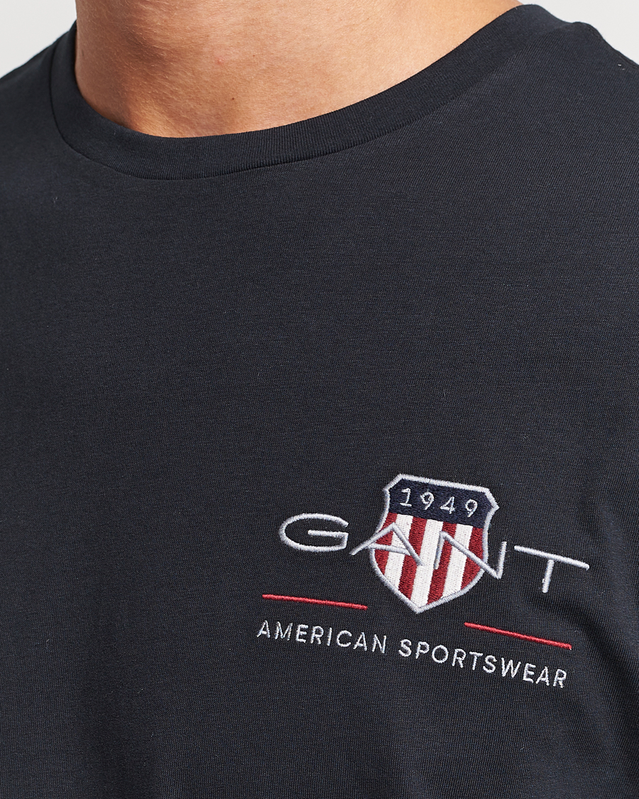 Heren | T-shirts | GANT | Archive Shield Small Logo T-Shirt Black