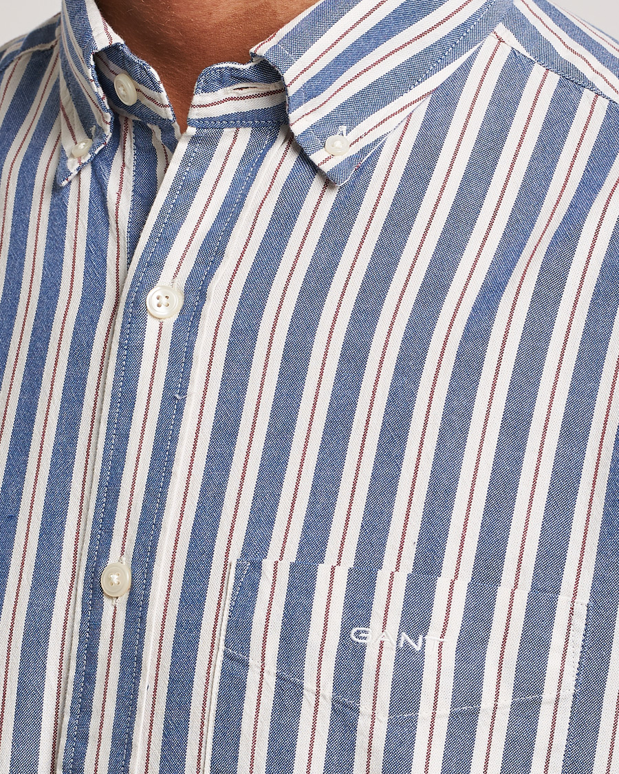 Homme | Chemises | GANT | Regular Fit Archive Oxford Striped Shirt College Blue