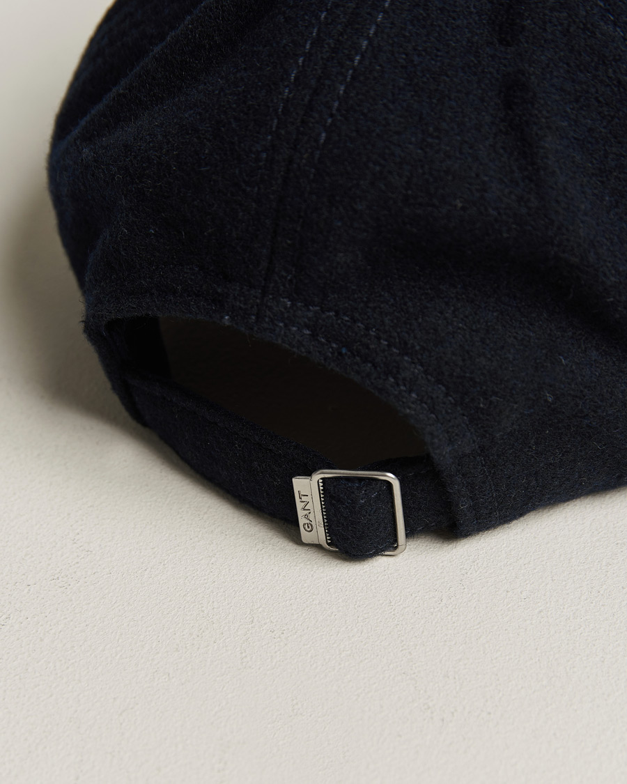 Homme | GANT Badge Wool Cap Evening Blue | GANT | Badge Wool Cap Evening Blue