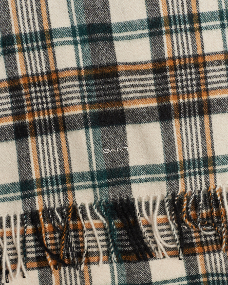 Heren | GANT Wool Multi Checked Scarf Putty Multi | GANT | Wool Multi Checked Scarf Putty Multi
