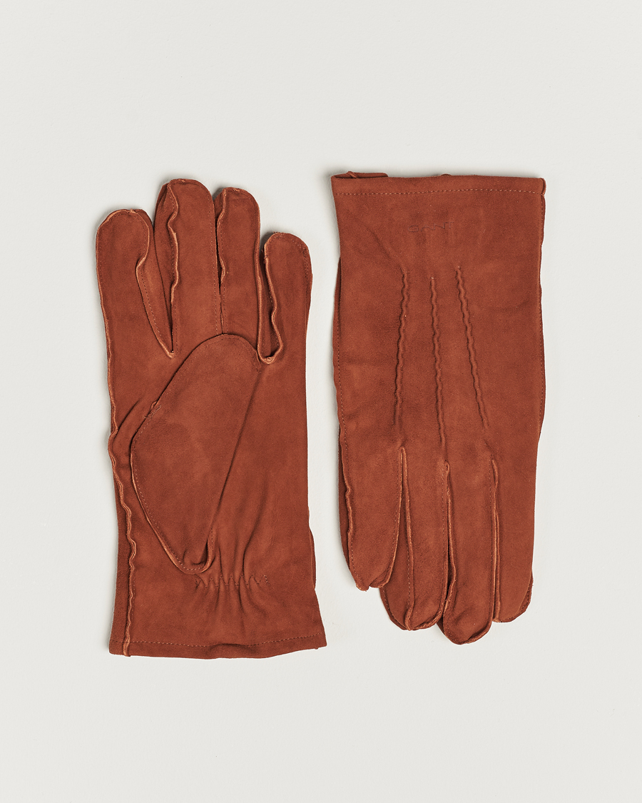 Homme | GANT Classic Suede Gloves Clay Brown | GANT | Classic Suede Gloves Clay Brown