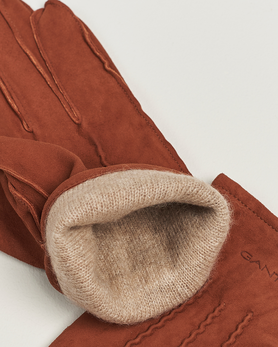 Homme | GANT Classic Suede Gloves Clay Brown | GANT | Classic Suede Gloves Clay Brown