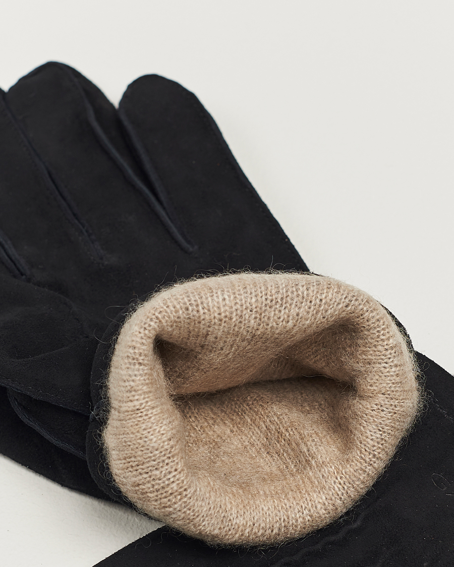 Homme | GANT Classic Suede Gloves Black | Gant | Classic Suede Gloves Black
